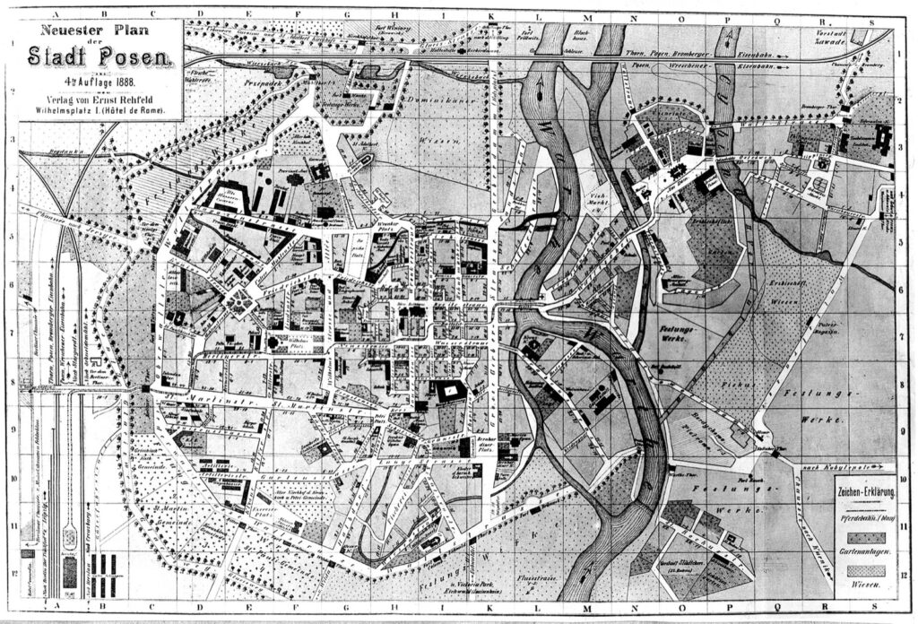 Plan Poznania z 1888 r.